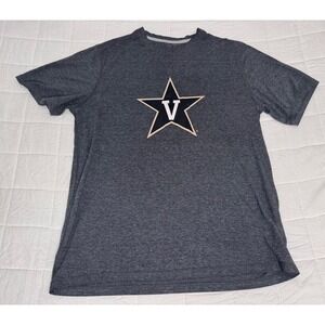 Champion Vanderbilt Commodores Star Logo Gray Short Sleeve‎ T-Shirt Large Vols